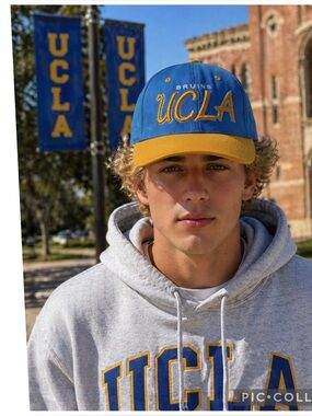 UCLA Bruins Hat Zephyr Snapback Blue Gold Embroidered NCAA Adult Adjustable Cap